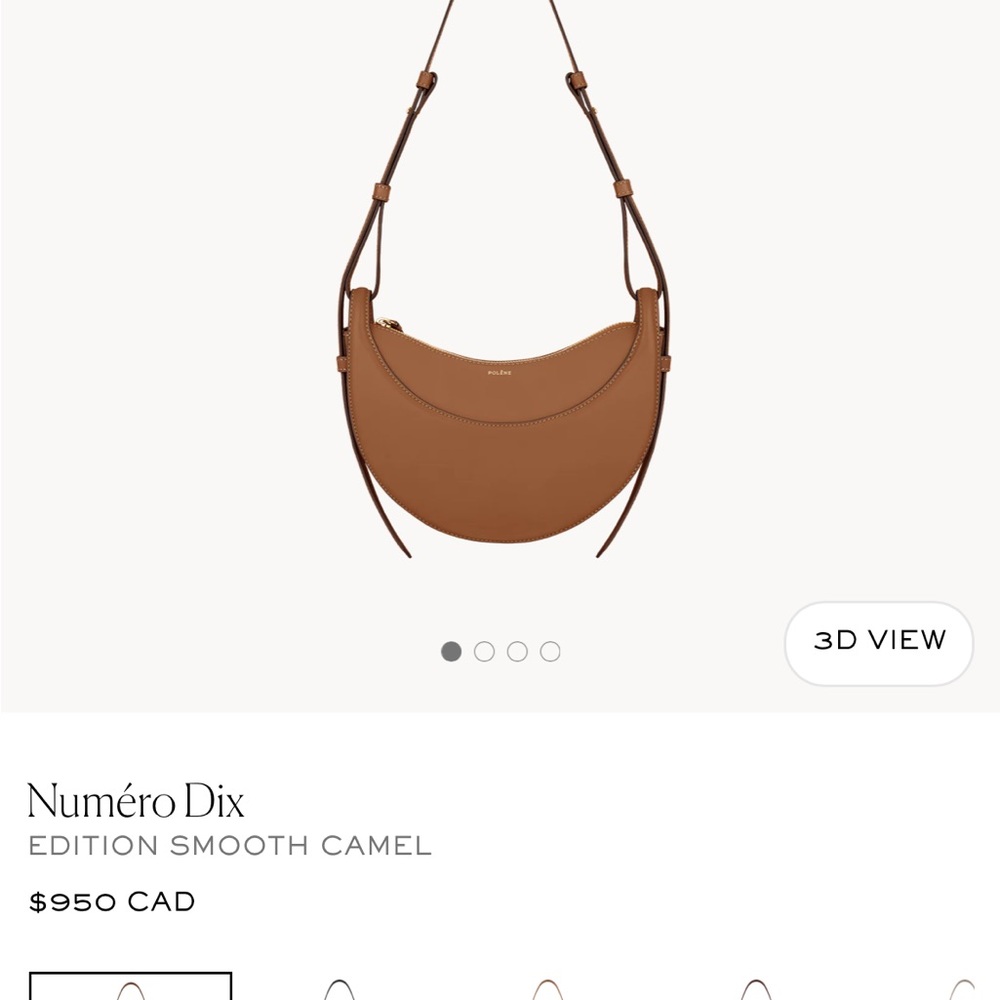 Polène Numéro Dix Shoulder Bag in Camel Brown